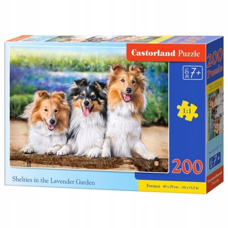 PUZZLE CASTOR 200 el. Shelties the  Lavender Garden